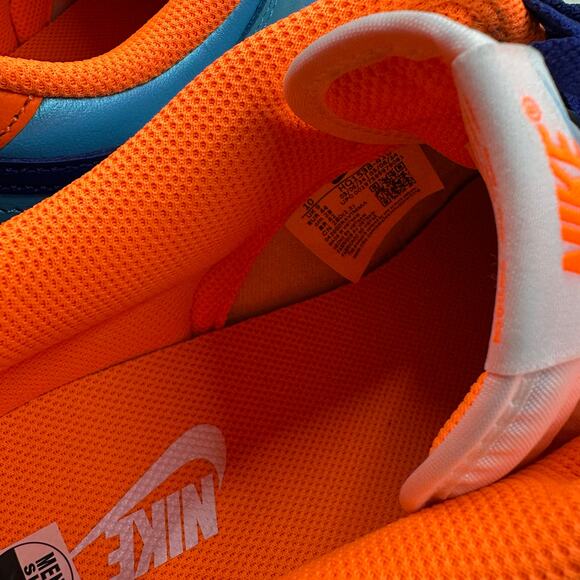 Nike Dunk Low SE Blue Orange Men’s 10/Wmns 11.5 Glow Sole Streetwear NWOB - Picture 9 of 10
